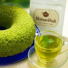 عصرانه رژیمی همراه چای | آموزش کیک اسفناج خاتون